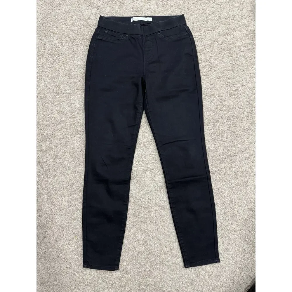 Levi Signature Gold Pull On Skinny Jeans Black 28x30 Women’s‎
